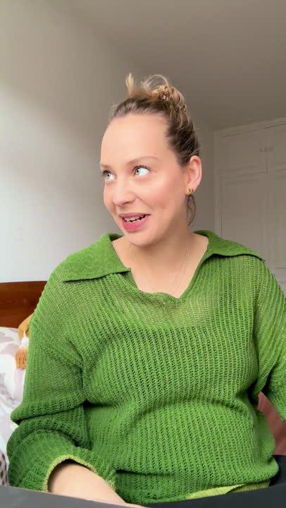 Anastasia speaking on camera in a UGC example